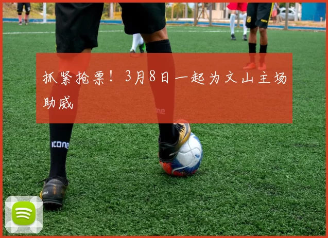 抓紧抢票！3月8日一起为文山主场助威